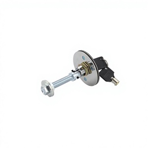 Cerradura de capó de fibra de carbono con llave de hierro cincado para coche de carreras - Product Image 3