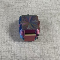 Boîte de rangement en plastique PETG imprimée en 3D, qualité alimentaire, dégradé de couleurs, 3 ml, 4 compartiments, étui de voyage pour la protection des échantillons en flacon