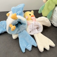Jouet Marionnette à Main en Peluche Super Doux, Oiseau Perroquet, Grande Bouche, Ventriloquie, Poupée en Tissu, Jouets Animaux Volants pour Enfants, Cadeau d'Anniversaire