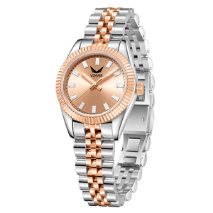 Orologio al Quarzo di Lusso da Uomo, Digitale, Impermeabile, Luminoso, <span class=keywords><strong>in</strong></span> <span class=keywords><strong>Titanio</strong></span> Dorato con Diamanti, per Donna - Product Image 2