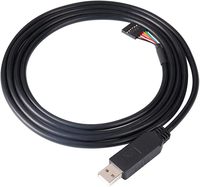 Cable JS TTL-232R-3V3 USB 3.3V TTL RS232 UART Conversor Serial 1.8M Cable de PVC Trenzado de Cobre Estañado para Computadora