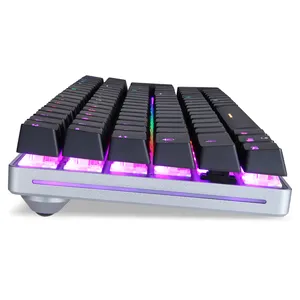 最新のMotospeed K1RGBメカニカルキーボード100キーワイヤレスデュアルモードGATERONスイッチ人間工学コンピュータ用ゲーミングキーボード