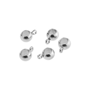 DIY Pendant Bail <b>Beads</b> | 18K PVD Gold Plated Stainless Steel Large Hole <b>Beads</b> with Hanging Loop Connector for <b>Bracelet</b> <b>Making</b> - Product Image 3