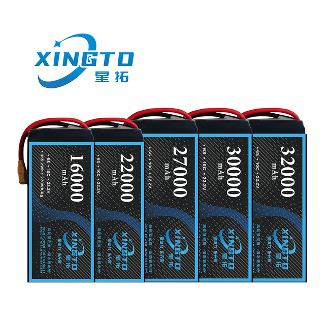 Xingto 6S 22.2V 17.5Ah Graphene Lithium Battery Xt60/Xt90 Plug 240A Max Current 300Wh/kg Energy Density for Drones/UAV Stock