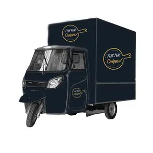 Rimorchio Mobile dell'alimento del motociclo della ruota del camion dell'alimento congelato 3 per la vendita del carrello del gelato