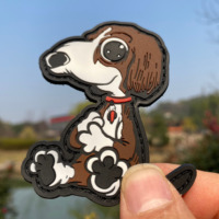 Patch en PVC thermocollant 2D souple, logo personnalisé 3D, paillettes en caoutchouc gaufré, fermeture auto-agrippante, pour chapeaux et vêtements, directement de l'usine