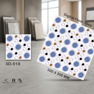 Azulejos de Cerámica Digitales Brillantes de 300x300 mm, Azulejos de Porcelana Esmaltada para Baño, Diseño Rectificado - Product Image 6
