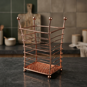 Panier à fruits en métal miniature de haute qualité avec poignée, écologique, pour le rangement de la cuisine - Product Image 3
