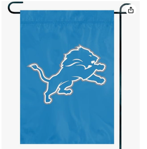 Drapeau de jardin décoratif <span class=keywords><strong>Detroit</strong></span> Lions 12*18, drapeau extérieur pour la cour, drapeau de maison double face pour les fans de football - Product Image 2