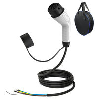 Câble de chargeur EV 16A 32A très vendu, longueur 10 mètres, Type 2, câble TPU de haute qualité pour station de recharge de véhicules électriques