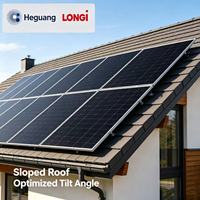 Panneaux solaires Longi Tier 1 en stock UE 645w-670w de type N, modules photovoltaïques bifaciaux avec technologie de cellules HPDC avancée