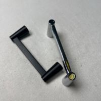 Poignées de meuble en T noir mat/chrome, poignées de tiroir en alliage de zinc, quincaillerie pour armoire de cuisine