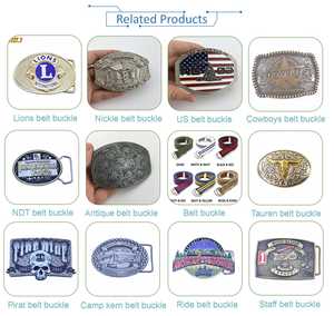 Hebillas de Cinturón con Placa de Metal Personalizada con Logotipo y Letras, Plateadas en Plata Antigua, de Fábrica - Product Image 2
