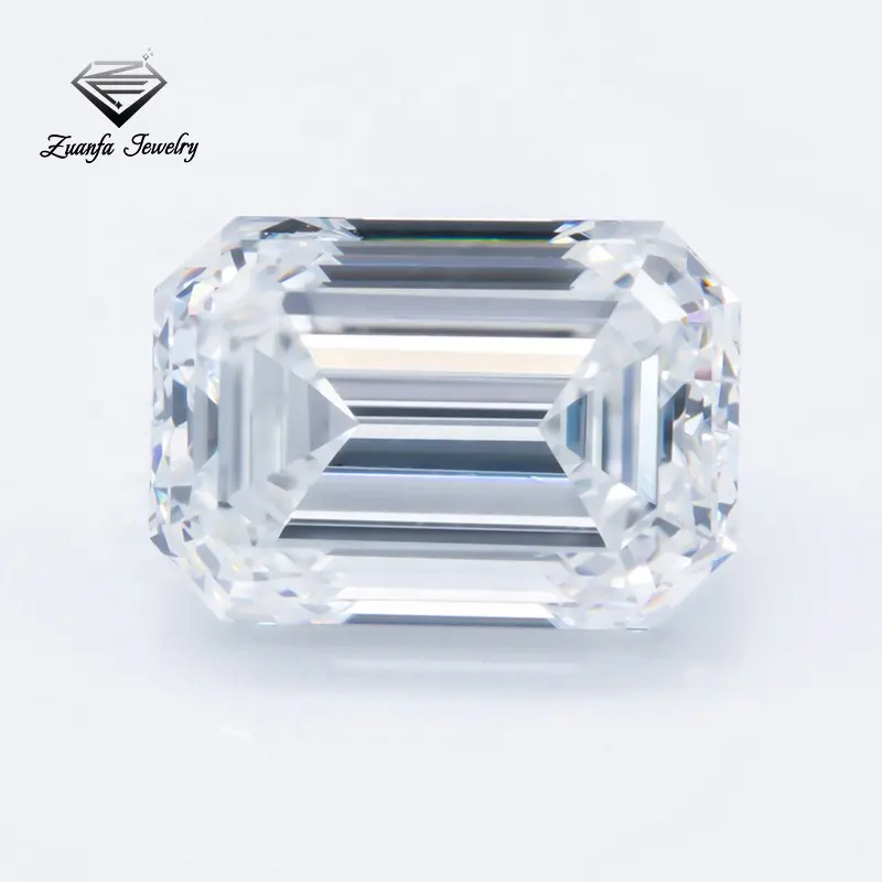 DEF Cor Branca Preço de Atacado Solta Gemstone Emerald Cut Moissanite Diamante Preço Por Quilate Para Fazer Anel