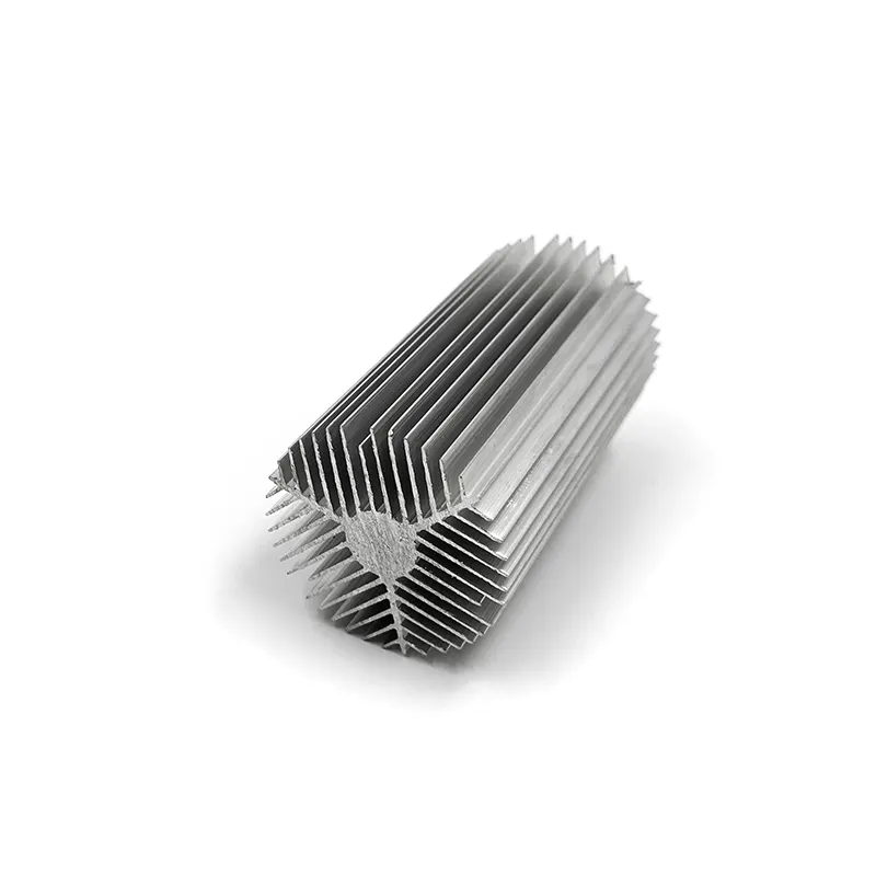 Profil aluminium Heatsink LED kustom saluran aluminium pembuangan panas ekstrusi Radiator penukar panas