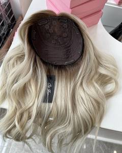 Extensiones <span class=keywords><strong>de</strong></span> Cabello Humano Europeo Remy 100% Virgen con Base <span class=keywords><strong>de</strong></span> Seda, Reflejos Rubios, Nudos Invisibles, Extensiones <span class=keywords><strong>de</strong></span> Cabello Judío con Clips - Product Image 5