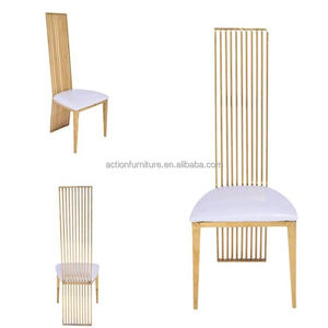 Nuevo diseño, elegantes sillas doradas, banquetes de boda, eventos, sillas de comedor, restaurante, café, sillas de lujo - Product Image 6