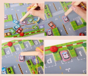 Asweets Giáo Dục Bằng Gỗ Đồ Chơi Tay Phối Hợp Hoạt Động Cho Trẻ Em Cảm Giác Hộp Bận Bận Mộn Trò Chơi Cho Bé Trai Cô Gái Khối Xây Dựng Bảng - Product Image 3