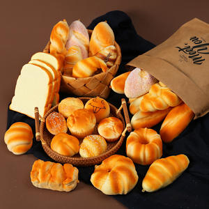 I045 High Simulation Cake Model Shooting <b>Props</b> Cake Shop Decoration Ornaments PU Artificial Bread Stress Ball - Product Image 4