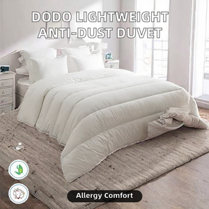 Couette anti-acariens légère <span class=keywords><strong>DODO</strong></span> 220 x 240 cm pour lit double, tissu 100 % coton naturel, polyester thermocomfort 100 % creux - Product Image 5