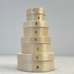 Boîte à gâteau basque ronde en bois de pin, 2, 3 et 4 pouces, emballage pour pâtisserie, boîte cadeau pour gâteau et bonbons - Product Image 2