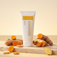 Crème pour le visage à l'acide kojique et à l'extrait de racine de curcuma, hydratant au lactobacillus pour le soin quotidien de la texture de la peau