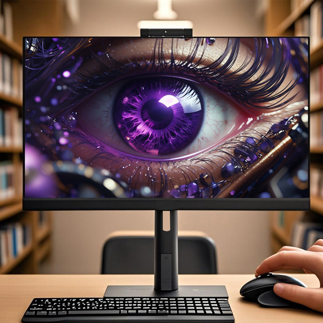 Desktop PC All In One Win11 24" Black/White I7 16GB RAM 512GB SSD Computer Set All-In-One PC gaming computer