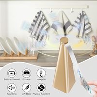 Ventilateur électrique anti-mouches OEM, répulsif anti-insectes, pour intérieur et extérieur, avec pales holographiques, alimenté par piles, idéal pour les pique-niques