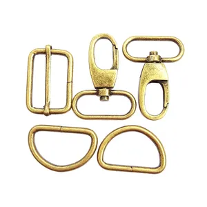 Metal Fittings For Leather Bags Swivel Hook D Ring And Slider Buckle For Crossbody Bag Women