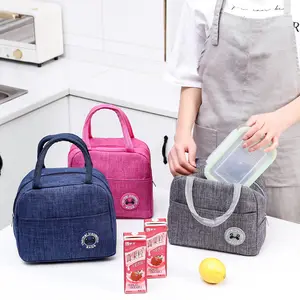 Borsa da pranzo termica con cerniera in Nylon portatile