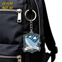 Porte-clés en acrylique imprimé UV motif baleine, design drapeau Liberté Sagesse avec anneau et chaîne métalliques, accessoire fantaisie inspirant