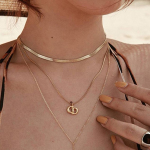 Collier Chaîne Miami <span class=keywords><strong>en</strong></span> Acier Inoxydable 3mm Plaqué <span class=keywords><strong>Or</strong></span> 18 carats pour Hommes, Style Hip-Hop, Maillons Cubains - Product Image 6