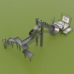 For <strong>Aqua</strong> Play Wet Deck Playground Sprinkler Stainless Steel Amusement <strong>Water</strong> Gate Archimedes Screw for School <strong>Water</strong> Park - Product Image 4