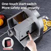 Cortadora de rábano eléctrica directa de fábrica, máquina cortadora de verduras de restaurante automática comercial para cortar frutas
