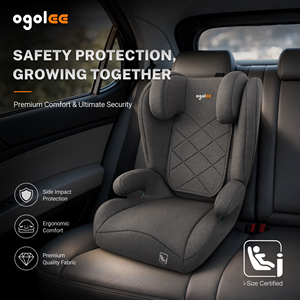 ECE R129/03 I-Size Certified Detachable <strong>Booster</strong> <strong>Seat</strong> 76-150cm 36kg Load Capacity 4-12 Years Non-Foldable - Product Image 1