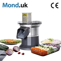 Mond.uk 200W Commerciële Elektrische Groenten Snijmachine 304 RVS Multifunctionele Aardappel Fruit Snijmachine (6/8/10/12/16mm)