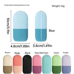 Moule en silicone pour rouleau de glace facial pour les soins de la peau, bac à glaçons réutilisable pour massage du visage et réduction des gonflements - Product Image 2