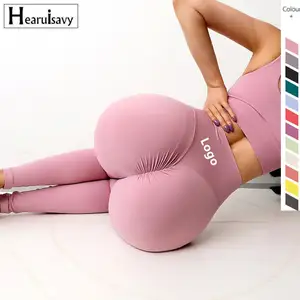 V-back Scrunch Leggings Seamless Workout Gym Leggings For Women Tummy  Control Butt Lift Butter Soft Squat Proof