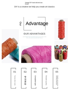 <span class=keywords><strong>Fil</strong></span> ciré pour produits tricotés 0,35 mm 160 mètres, <span class=keywords><strong>fil</strong></span> ciré pour cuir, <span class=keywords><strong>fil</strong></span> ciré pour bracelets, <span class=keywords><strong>fil</strong></span> de lin ciré pour la couture de sacs. - Product Image 6