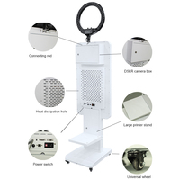 Venta en Almacenes de EE. UU., UE, Reino Unido y Canadá: Cabina de Fotos con Pantalla Táctil LCD de 21.5/32 Pulgadas, Software Gratuito, Espejo para Selfies con Cámara DSLR