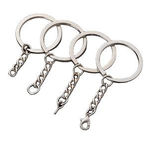 Grosir 32mm Lobster Clasps Perak, Gantungan Kunci Logam, Bagian Gantungan Kunci Terpisah dengan Rantai, Ring Penghubung, Aksesoris DIY, Gantungan Kunci, Grosir - Product Image 1