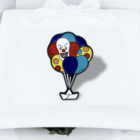 Usine haute qualité en gros épinglettes ballons enfants personnalisé sac en métal décoration broche clown dur émail broche ballon