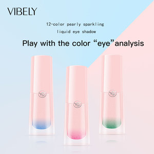 Vibely Waterpoof trang điểm Pearlescent Shinny liqued Eye Shadow Liner OEM nhãn hiệu riêng <span class=keywords><strong>Eyeshadow</strong></span> - Product Image 3