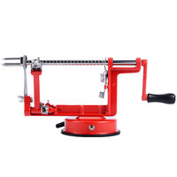 Éplucheur de pommes manuel en métal, gadget ménager multifonctionnel 3-en-1, trancheuse à fruits à manivelle