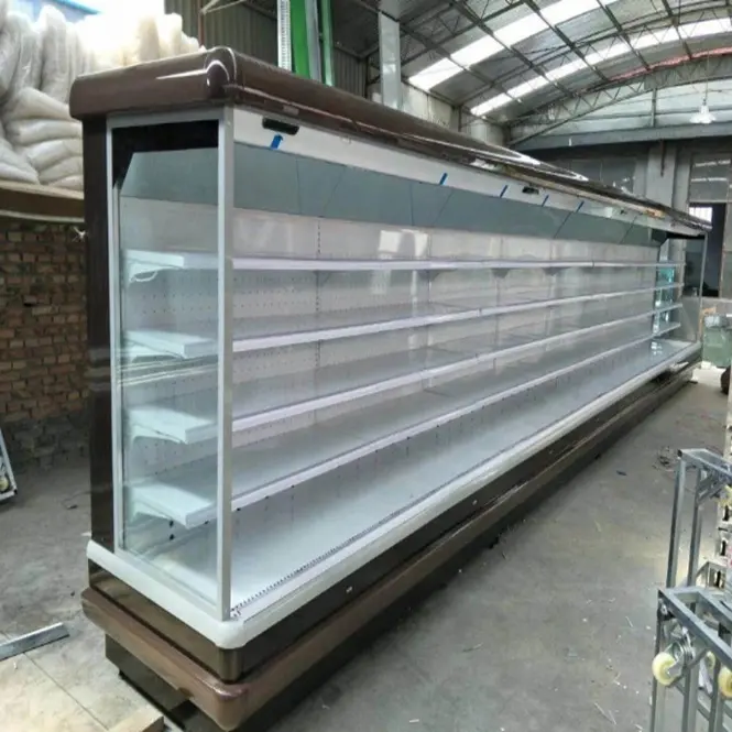 Commercial Open display fresh meat / beef / fruits air cooler fridge