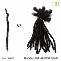Extensions de cheveux humains Nano Interlock 0,4 cm, 100 % faites à la main, prêtes à l'emploi pour tresses Sisterlocks, idéales pour salons et boutiques aux États-Unis