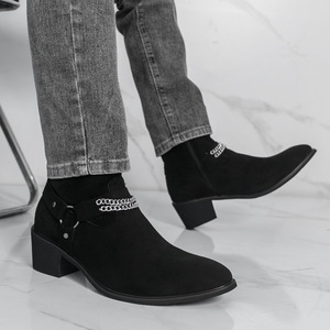 Botas de Tobillo Casuales y Cómodas de Cuero Genuino a la Moda 2026, Botas de Hombre de Alta Gama - Product Image 3