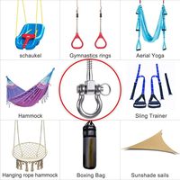Crochet de suspension pivotant à 180 degrés en acier inoxydable 304 pour sac de frappe, hamac de yoga, chaise suspendue