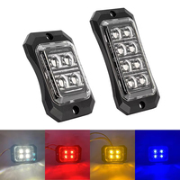 Feux LED de remorque, feux latéraux de marquage pour camion, lampe 4/8 LED, voiture, fourgon, pick-up, camion, grille, feux de signalisation latéraux d'avertissement