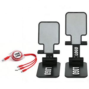 Wholesale Universal Bed-Friendly Stylish Promotional Gift Custom Logo Desk <b>Stand</b> Foldable Cell Phone Holder - Product Image 1